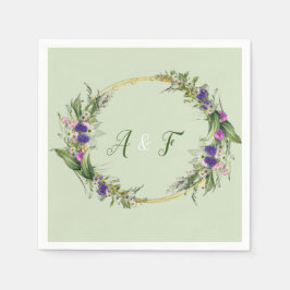 Midsommar Vår blommor Pappersservett