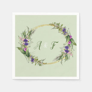 Midsommar Vår blommor Pappersservett