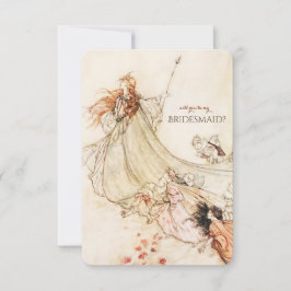 Midsommarkvällens dröm blir du min Bridesmaid? Inbjudningar