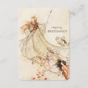 Midsommarkvällens dröm blir du min Bridesmaid? Inbjudningar