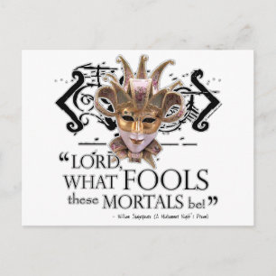 Midsommarnattens Dream-citat Vykort