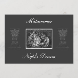Midsommarnattens Dream-inbjudan Inbjudningar