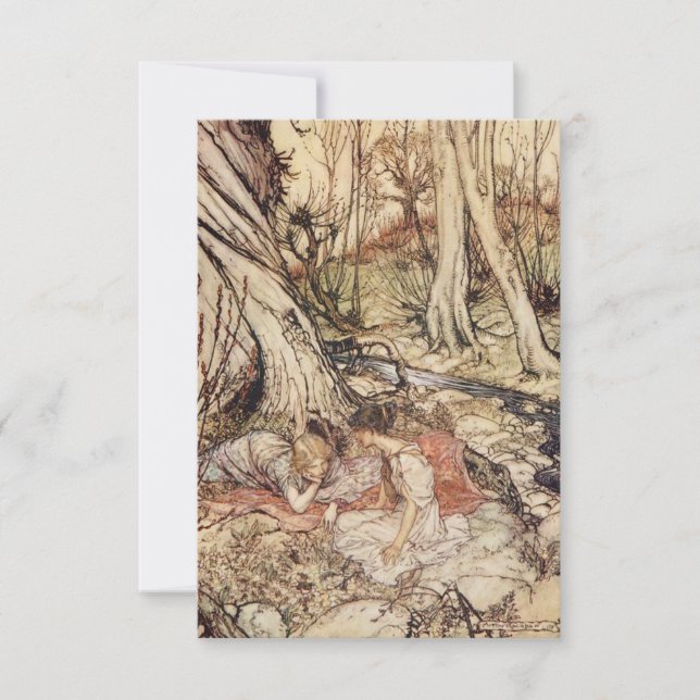 Midsommarnattens Dream Parchment Spara datumet (Framsida)