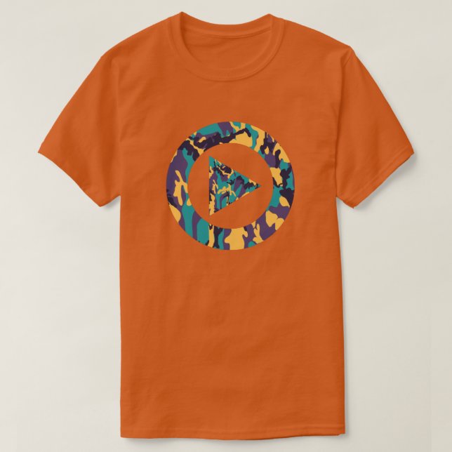 Midsummer Camo Mönster Tryck Spela T Shirt (Design framsida)
