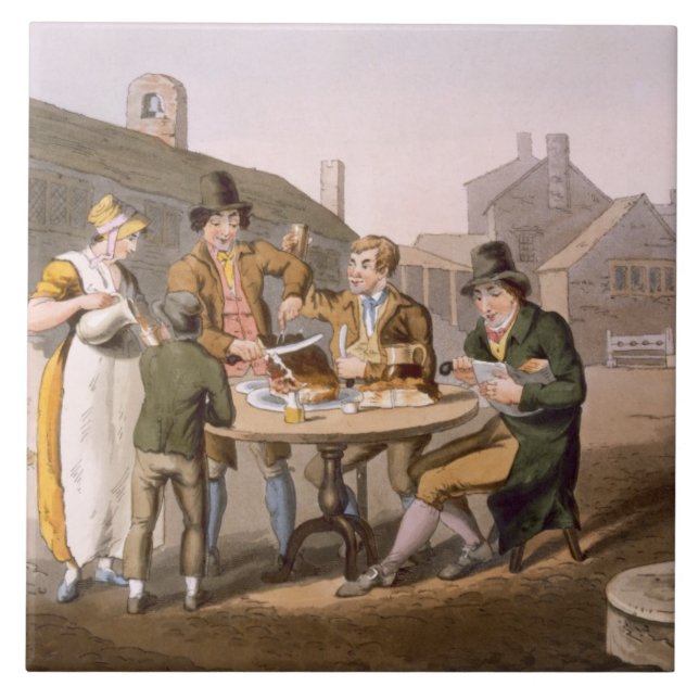 Midsummerkvällen, från "dräkten av Yorkshire" Kakelplatta (Framsidan)