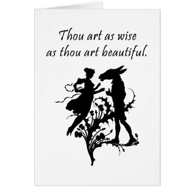 Midsummernatts dröm hälsningskort (Framsidan)