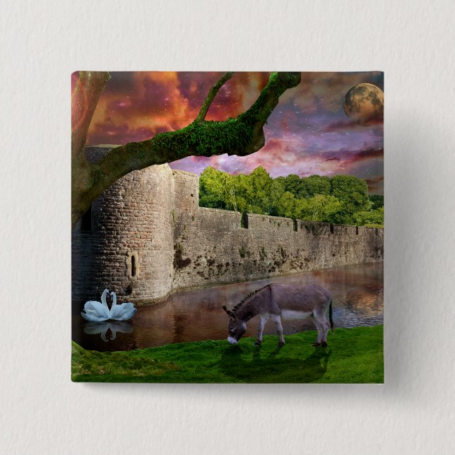 Midsummers en dröm för natt knapp (Framsida)