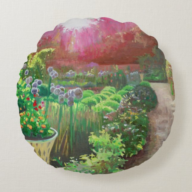 Midsummers kväll 2013 rund kudde (Framsidan)