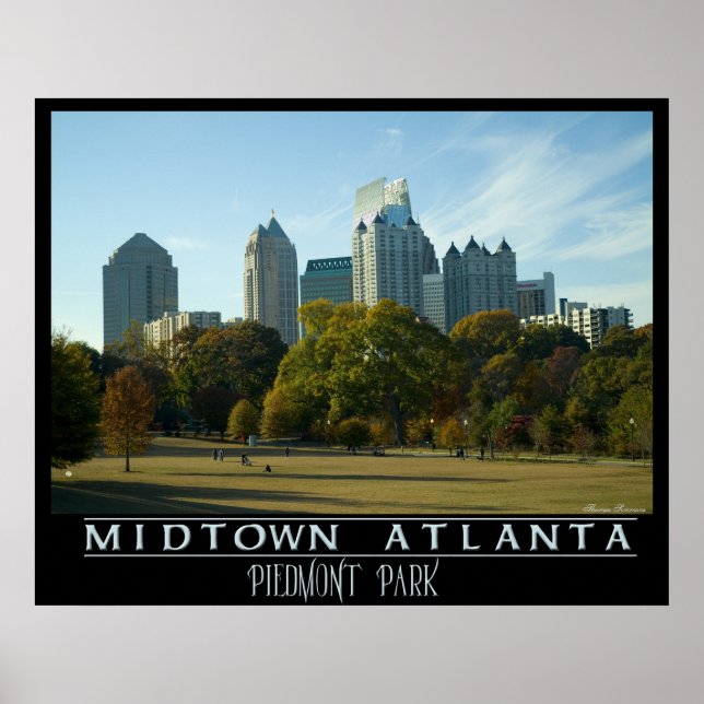 Midtown Atlanta - Piemonte Park Poster (Framsidan)
