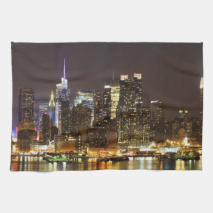 Midtown Manhattan som ses från nya Weehawken - Kökshandduk
