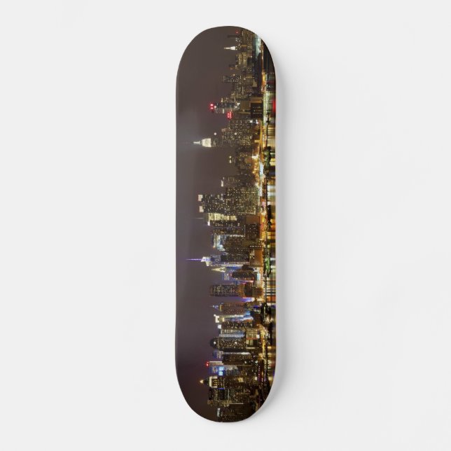 Midtown Manhattan som ses från nya Weehawken - Old School Skateboard Bräda 18 Cm (Framsida)