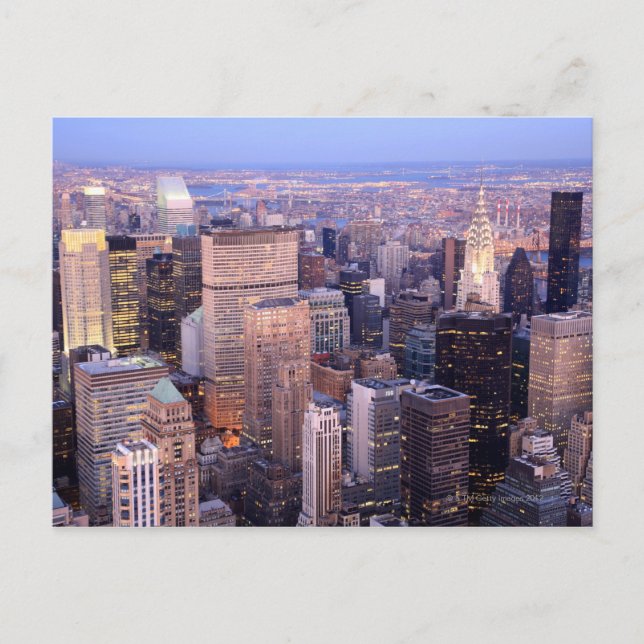 Midtown och övreöstlig sida vykort (Framsida)