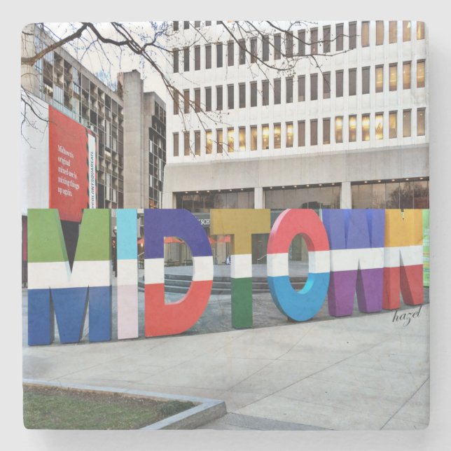 Midtownen Atlanta undertecknar, underlägg (Framsidan)