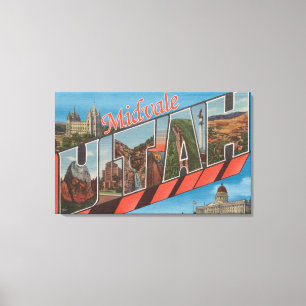 Midvale, UtahLarge Brev ScenesMidvale, UT Canvastryck