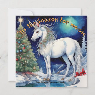 Midvintermagi, God Jul Anpassningsbar Julkort