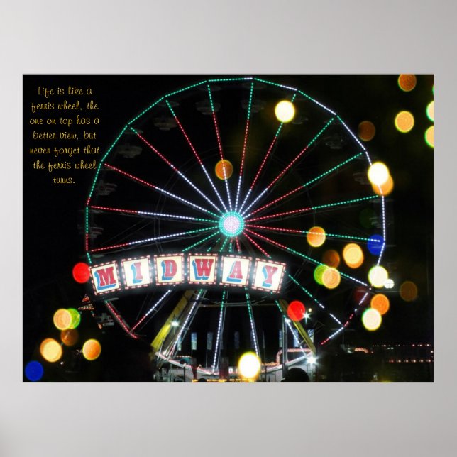 Midway Ferris Wheel Poster (Framsidan)