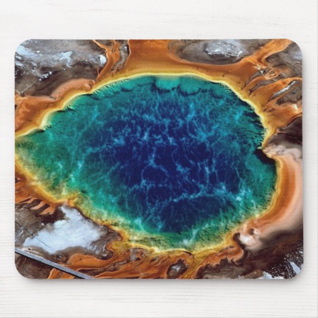 Midway Geyser, Yellowstone, Wyoming Musmatta (Framsidan)