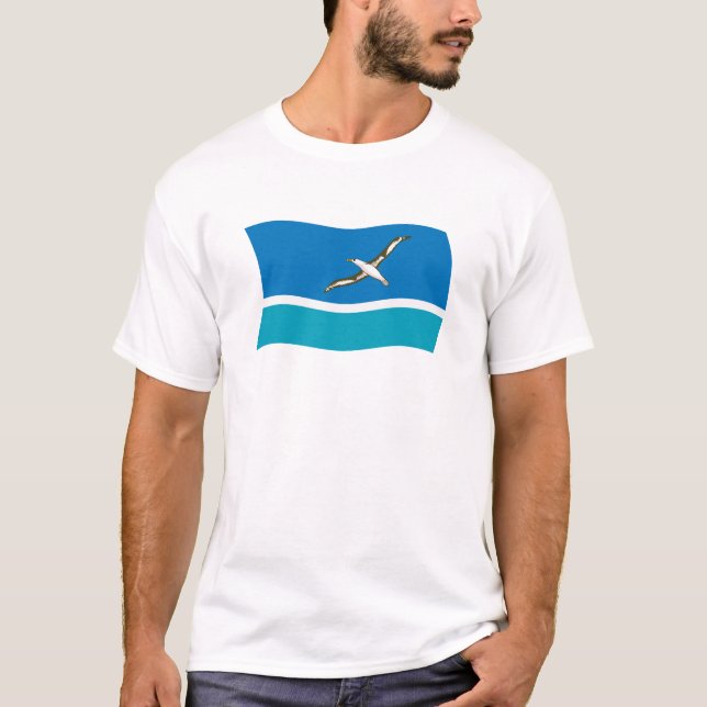 Midway Island Flagga Shirt T (Framsida)