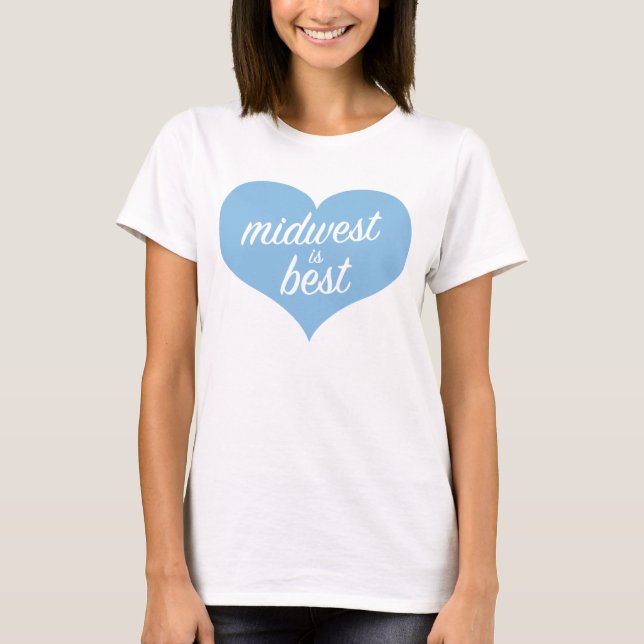 midwest är bäst tee shirt (Framsida)