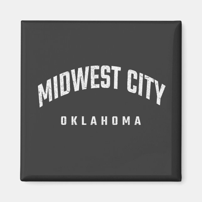 Midwest City Oklahoma OK Magnet (Framsidan)