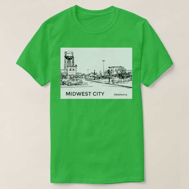 Midwest City Oklahoma T Shirt (Design framsida)