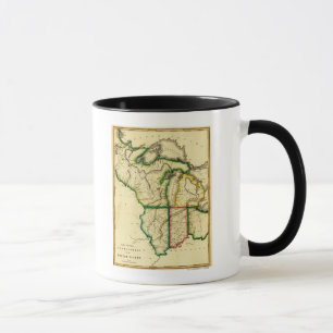 Midwest i den eniga StatesPanoramic kartan Mugg