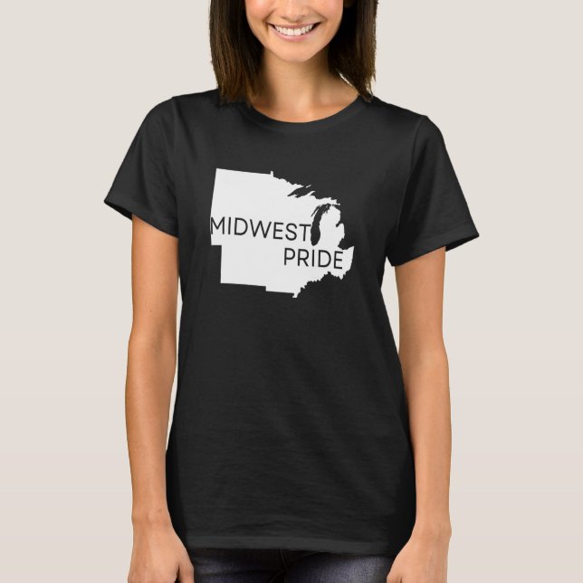 Midwest pride mittväst t shirt (Framsida)