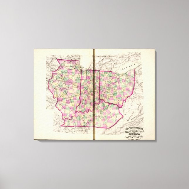 Midwest Railroad Canvastryck (Framsida)