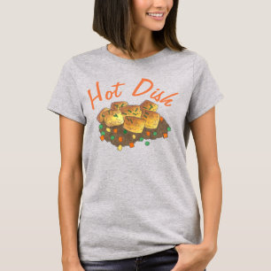 Midwest Tater Tot Hotdisdisk Hett Dish Casserole Tee