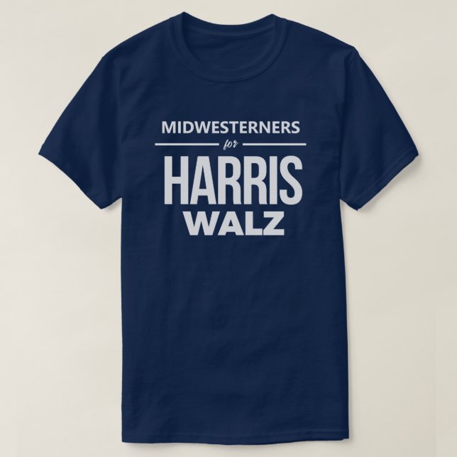 Midwesterner for Harris Walz T Shirt (Design framsida)