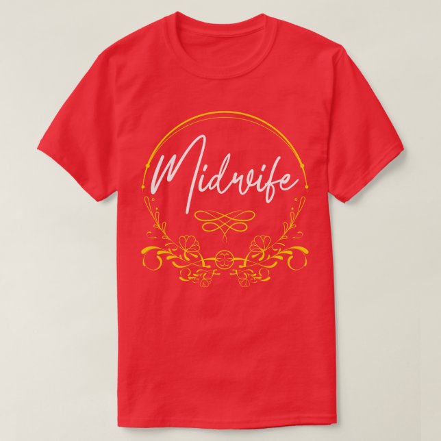 Midwifery Birthing Support Doula Midfru T Shirt (Design framsida)
