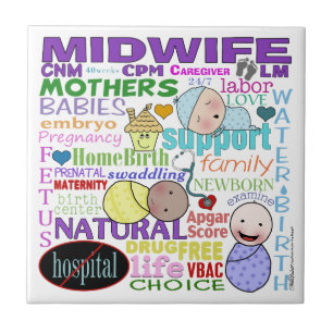 Midwifery Terminology-Tunnelbanan Art Kakelplatta