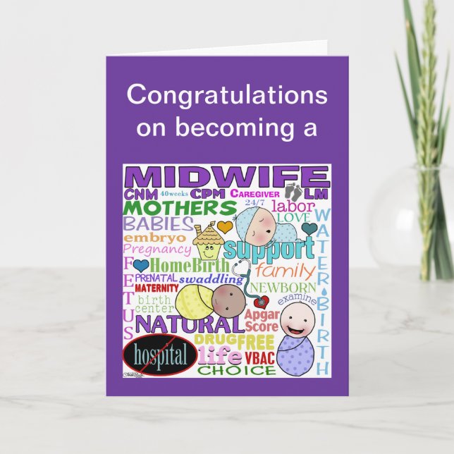Midwifery Terminology-Tunnelbanan Art Kort (Framsida)