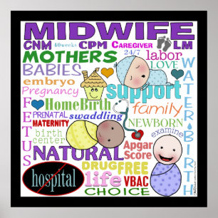 Midwifery Terminology-Tunnelbanan Art Poster
