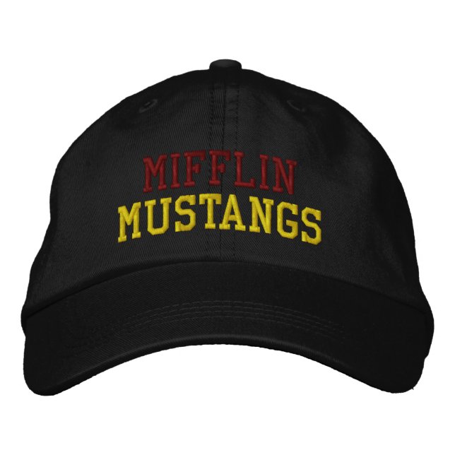 MIFFLIN MUSTANGS BRODERAD BASEBALLKÅPA KEPS (Framsida)