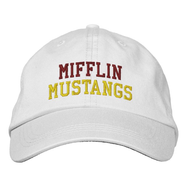 MIFFLIN MUSTANGS EMBROIDERED BASEBALL CAP BRODERAD KEPS (Framsida)