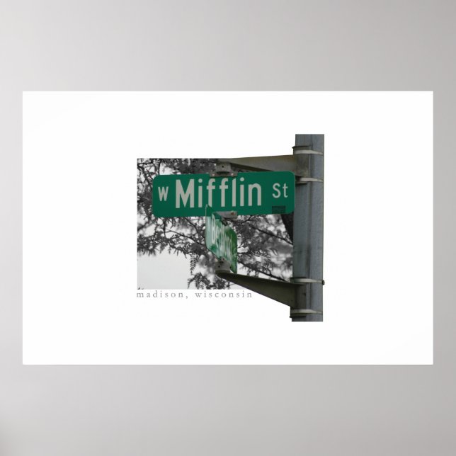 Mifflin Street Madison, Wisconsin Poster (Framsidan)