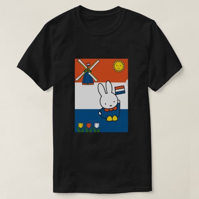 Miffy in Holland - Nijntje in Nederland T Shirt (Design framsida)