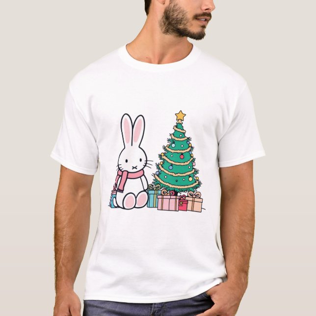 Miffy on Christmas Morning T Shirt (Framsida)