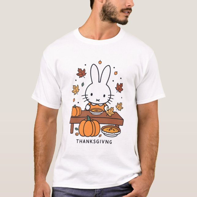 Miffy on Thanksgiving T Shirt (Framsida)