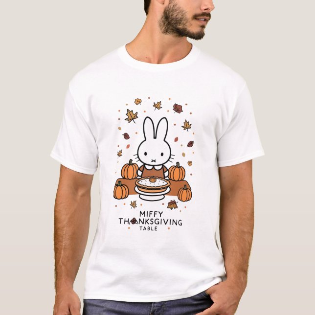Miffy på Thanksgiving T Shirt (Framsida)