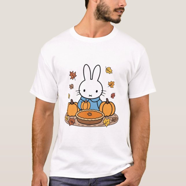 Miffy på Thanksgiving T Shirt (Framsida)