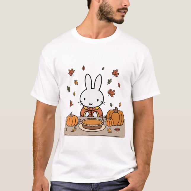 Miffy på Thanksgiving T Shirt (Framsida)