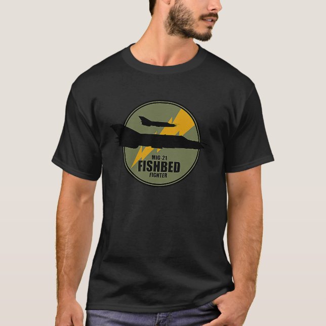 MIG 21 Fiske T Shirt (Framsida)