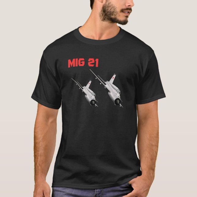 Mig 21 Te Shirt Tee (Framsida)
