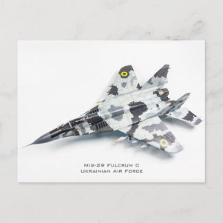 Mig-29 Fulcrum C Ukrainska Luft Force Vykort