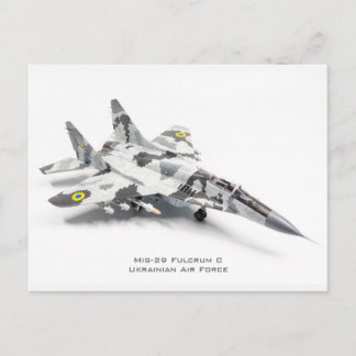 Mig-29 Fulcrum C Ukrainska Luft Force Vykort
