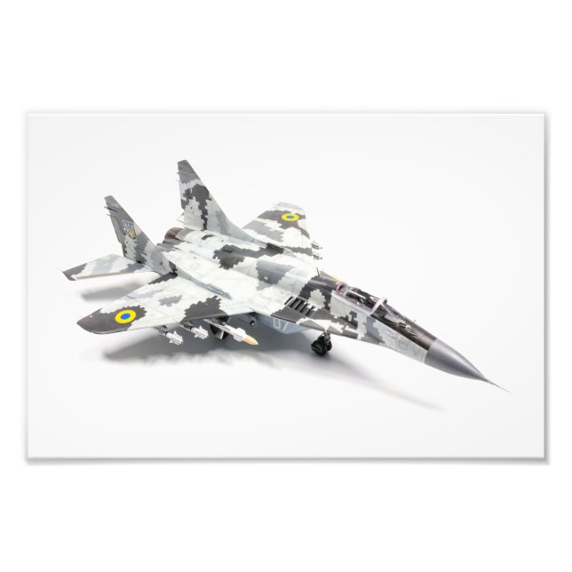 Mig-29 Luft-styrkan i Ukraina Fototryck (Framsidan)