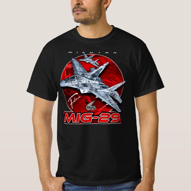 MIG-29 Sovjetunionens Luft överlägsenhet Jet Fight T Shirt (Framsida)