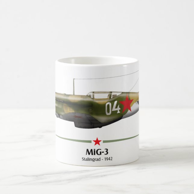 MiG-3 Batalha de Stalingrado - 1942 Kaffemugg (Center)